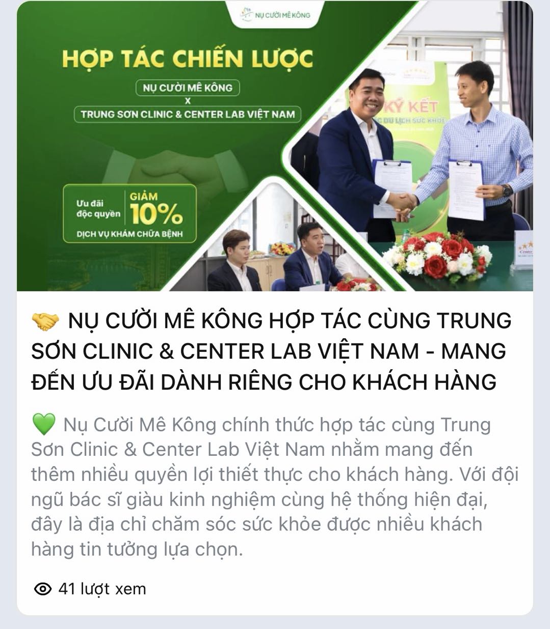 Nụ Cười Mê Kông ký kết hợp tác chiến lược với đối tác
